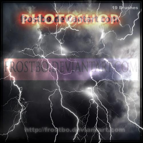 Молния Кисти Photoshop