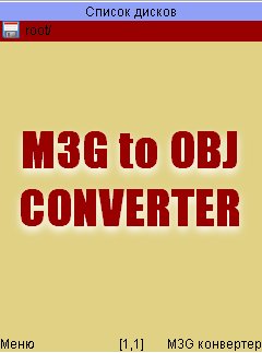 M3G to OBJ Converter