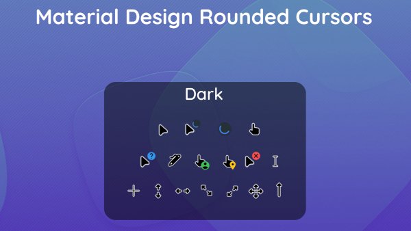 Material Design Rounded Cursors