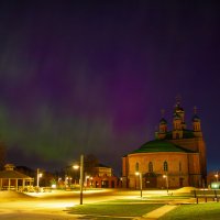 Северное сияние палаты Строгановых. Усолье