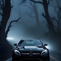 Mercedes-cls-classe-in-dark-forest-241224