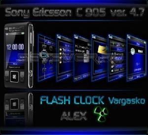 Flash Clock menu eng