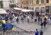 Euro2016 German hooligans attacked Ukrainians in L