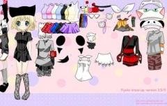 Piyoko dress up game by AnimeKittyCafe