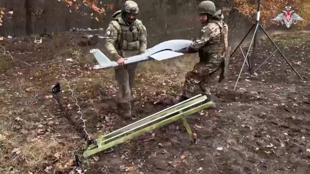 Боевая работа расчетов БпЛА Молния-2 группировки войск Север