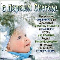 С первым снегом!