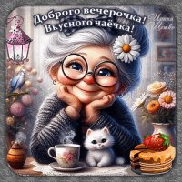 Анимированная открытка доброго вечерочка