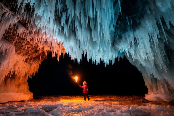 Explorer-flare-torch-ice-stalactites