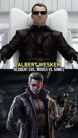 Resident Evil characters Movies vs. Games