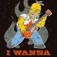 i-wanna-rock-homer-simpson-poster