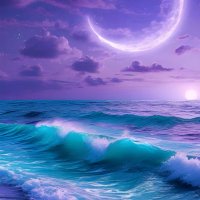 Aestethic-landscape-blue-sea-and-moon-221224