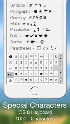 Special Characters Keyboard 1.1.1