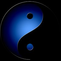 Taoism--yin yang blue black1