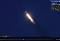 SpaceX Falcon Heavy Старт и посадка 1 ступени