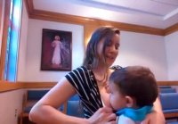 breastfeeding for comfort at church-