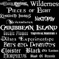 Black Gothic Doom Metal Fonts