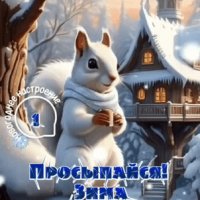 Анимированная открытка просыпайся зима