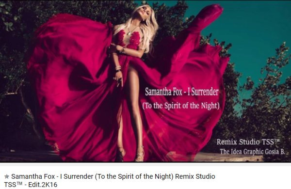 Samantha Fox - I Surrender (Edit 2016) NEW