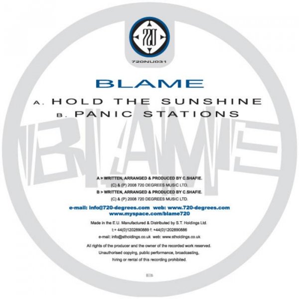 Blame - Hold The Sunshine 