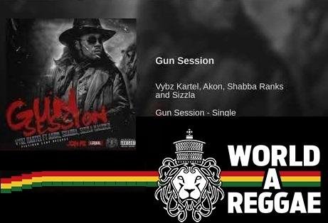 Vybz Kartel &amp; Akon &amp; Shabba &amp; Sizzla - #Gun Session (Reggaeton)