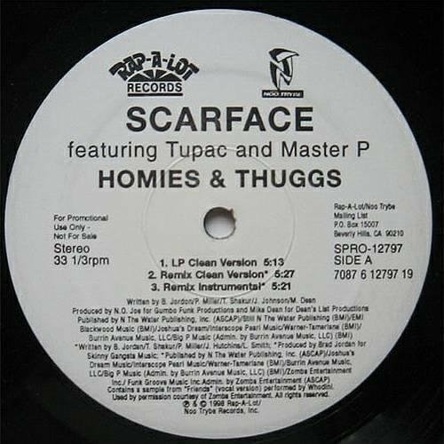 Scarface - Homies And Thuggs (feat. 2Pac & Master P) (album version)