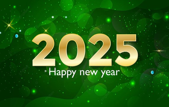 Pngtree-happy-new-year-2025-golden-design-green-gradient-bac