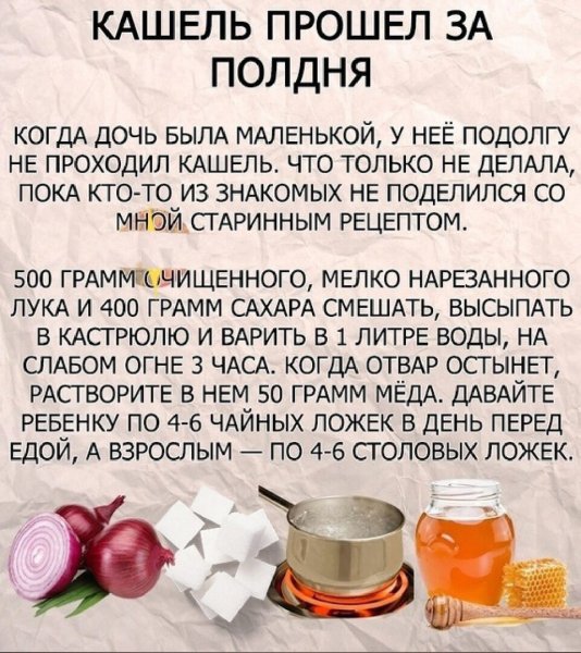 Кашель прошел за полдня