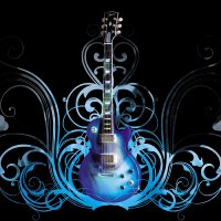 guitar blue pattern style 9161 4000x2500