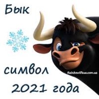 Новый год синвол 2021 Бык