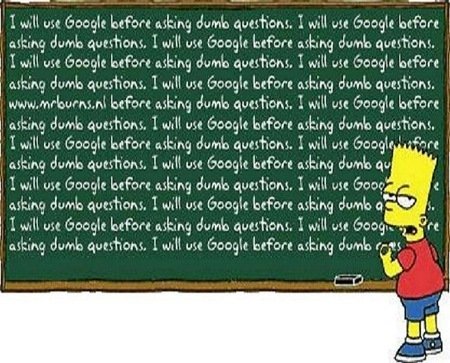 bart simpson google