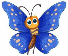 Cheerful-blue-butterfly-cartoon 1308-169162