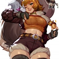 squirrel girl marvel and 1 more drawn by blushyspicy