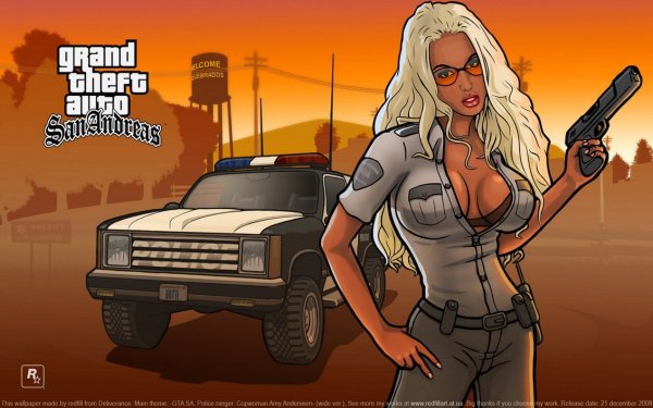 GTA SA Amy Anderssen copwoman by redfill