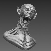 Monster bust 3d model c4d max obj fbx ma lwo 3ds 3dm st