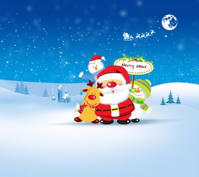 Cartoon Santa-wallpaper-11122806