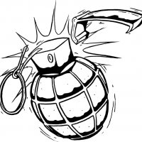 Pin Pulled Grenade Tattoo by SD Designs