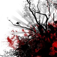 trees-illustration-digital-art-abstract-red-branch-cherry-blo