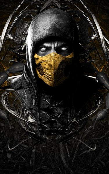 mortal kombat x skorpion litso nindzya maska 103281 800x1280е