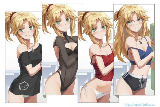  mordred and mordred fate and 1 more drawn by tonee