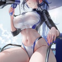 Clorinde genshin impact pottsness see through swimsuits wet