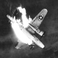 B-26 Marauder being shot down cph.3a4522