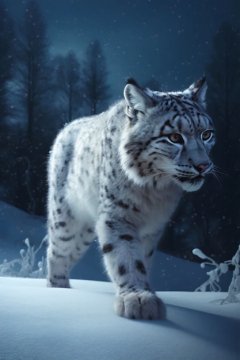 View-of-lynx-animal-in-the-wild-with-snow 23-2150374944