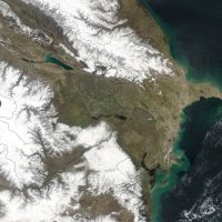 Файл Satellite image of Azerbaijan in March 2003