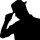 person-clipart-silhouette-blue-man wearing hat silhouette