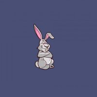 rabbit art minimalism picture 96766 1680x1050