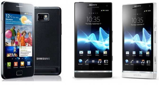 Xperia S vs Galaxy s 2