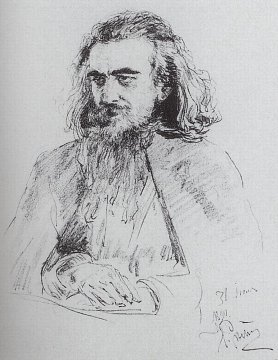 Vladimir Soloviov by Repin