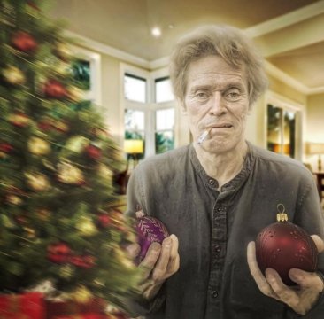 Willem Dafoe Decorates a Christmas Tree Willem Dafoe Smoki