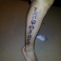 gothic font tattoo by fysal-d56mh7p-1