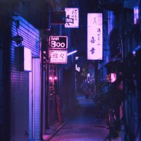 Neon tokyo streets